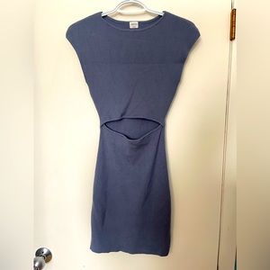 Wilfred cut out knit mini-dress - size small